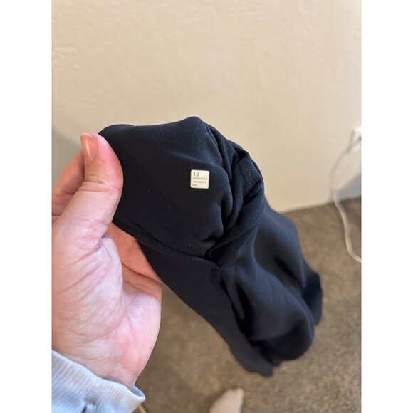 Lululemon Black Wide Leg Stretchy Waistband High Waisted Yoga Pants - Picture 10 of 10